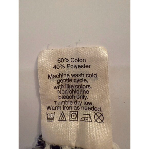 J‎ Crew Women Size XS T-Shirt Short Sleeve 100% Cotton cream w black Stripes - Picture 7 of 8